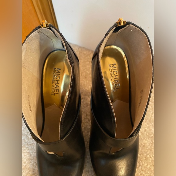 Michael Kors Giuliana peep toe bootie Sz 8 - Picture 2 of 9